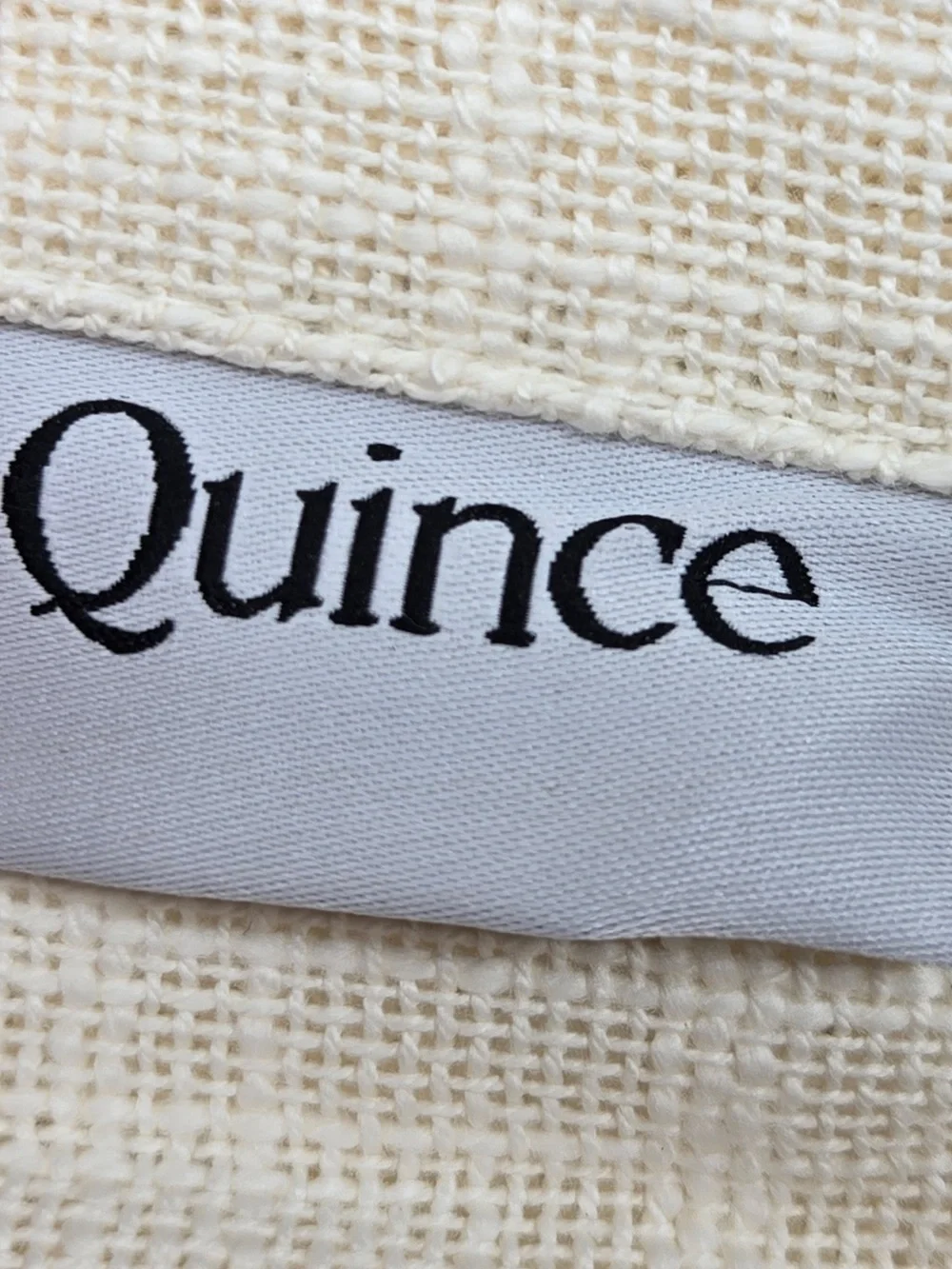 NWT QUINCE Set Of 2 48x96 Cotton Sheer Curtains Ivory 9750
